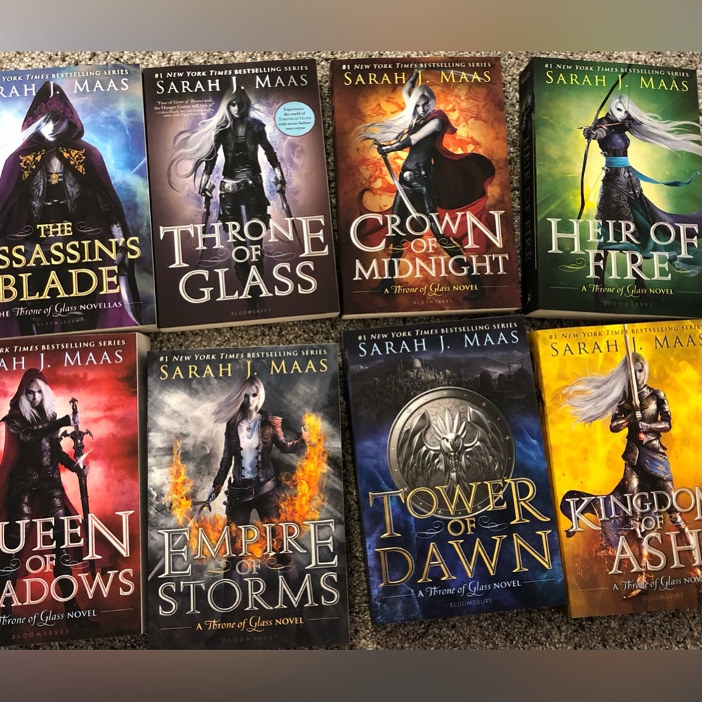 Throne of Glass paperback full series